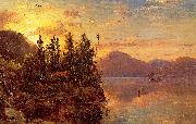Regis-Francois Gignoux  Lake George at Sunset 1862 China oil painting reproduction